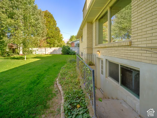 Outside basement entrance