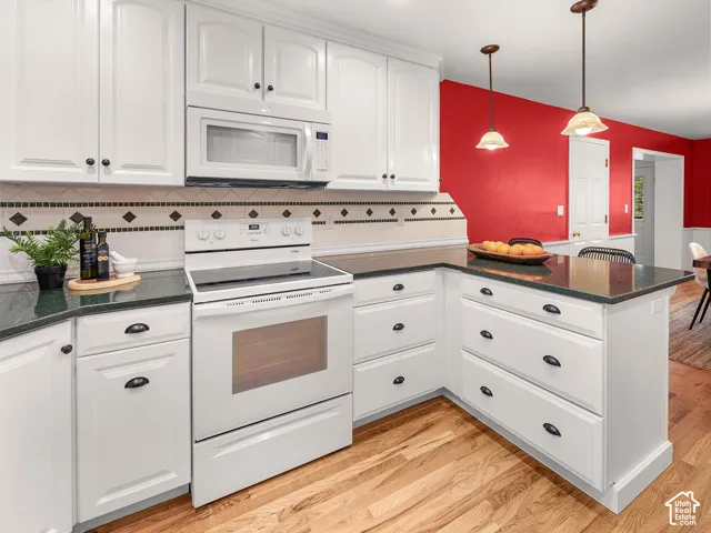 Classic white cabinets