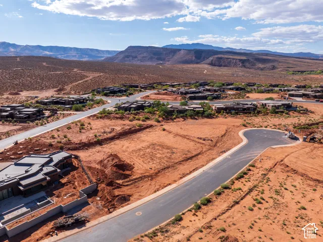 New construction development with paved streets and cul-de-sac