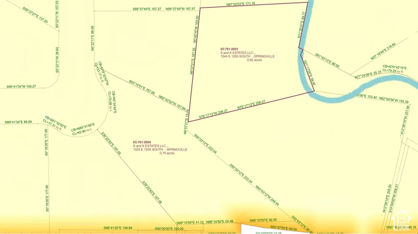 Tax Plat Map. Defining the recorded boundaries and dimensions of the property