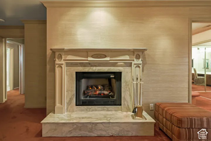 Primary Suite Fireplace.