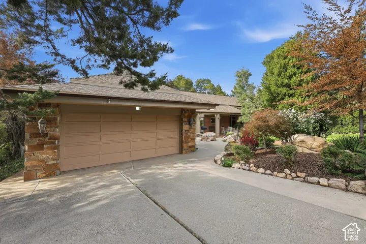 2 car garage with storage.