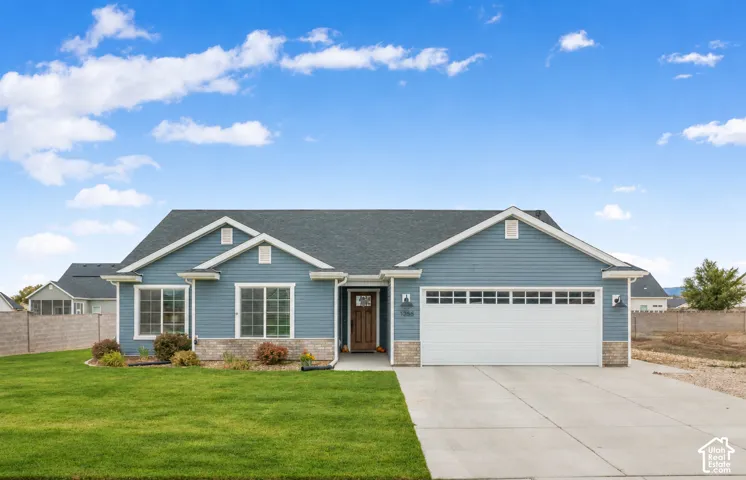 Front Exterior & Two-Car Garage