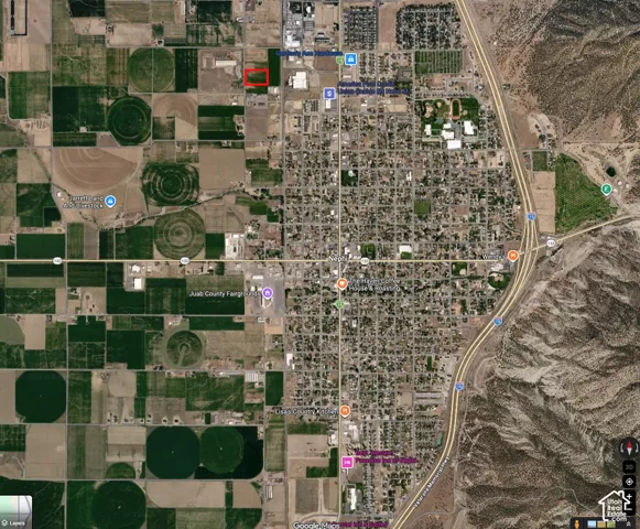 Aerial Map. Documenting the location of the property relative to regional infrastructure and geography