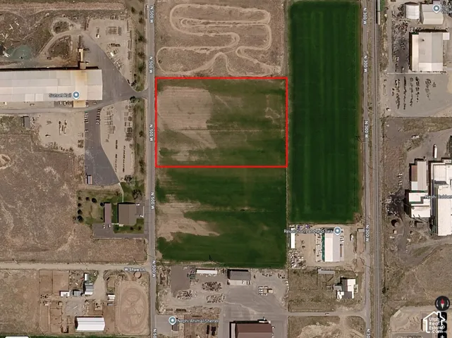 Aerial Site Map. Illustrating the designated parcel boundaries of the property