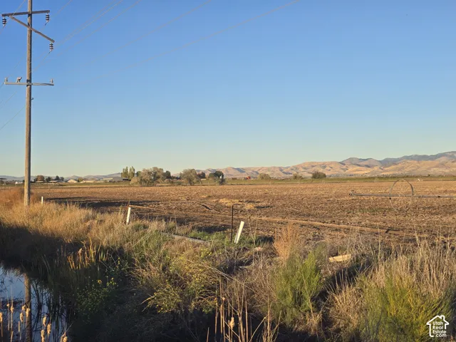Expansive acreage featuring flat, open terrain, mountain backdrop, and natural vegetation