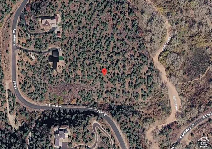 Aerial Map. Overhead imagery identifying the geographic boundaries and positioning of the property