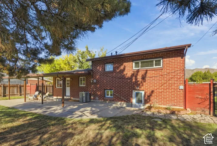 Rear of home, basement entrance