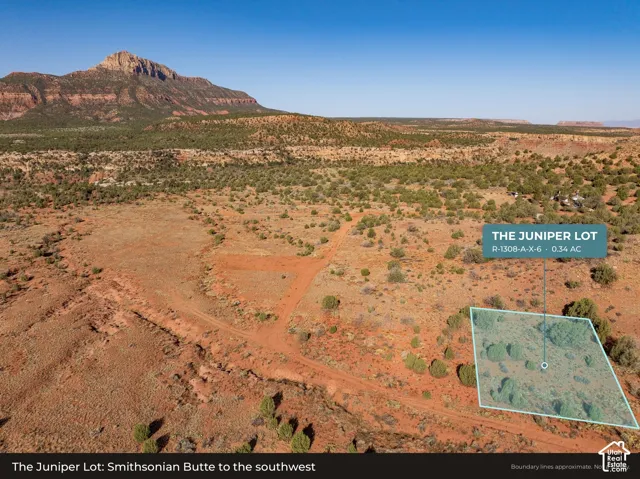 Aerial: Smithsonian Butte to the southwest