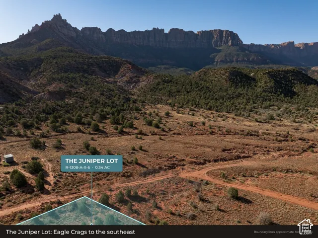 Aerial: Looking east toward Eagle Crags