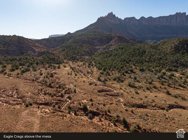 Aerial: Eagle Crags above the mesa