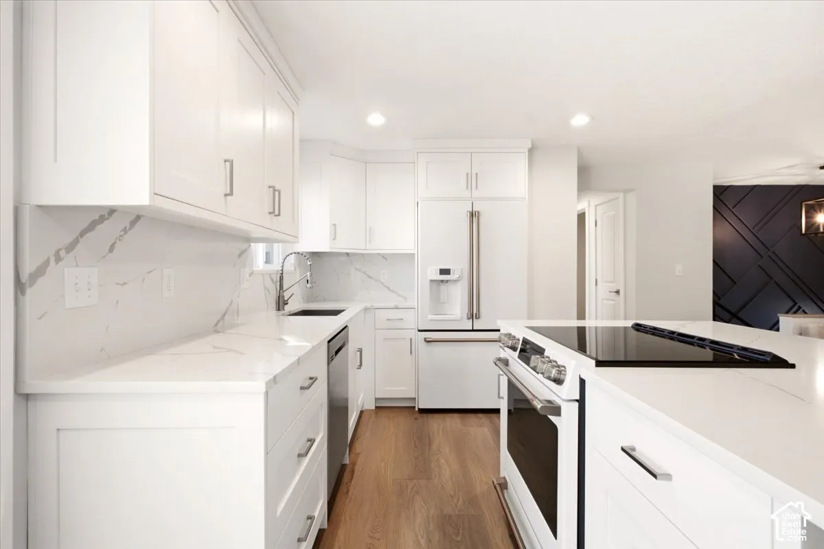 stove & refrigerator less than 1 year old, GE Cafe Brand. Quartz countertops.   updated plumbing & electrical