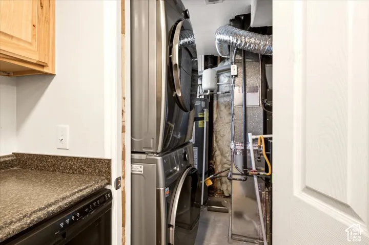 Lower level, washer/dryer, HVAC, utilities room.
