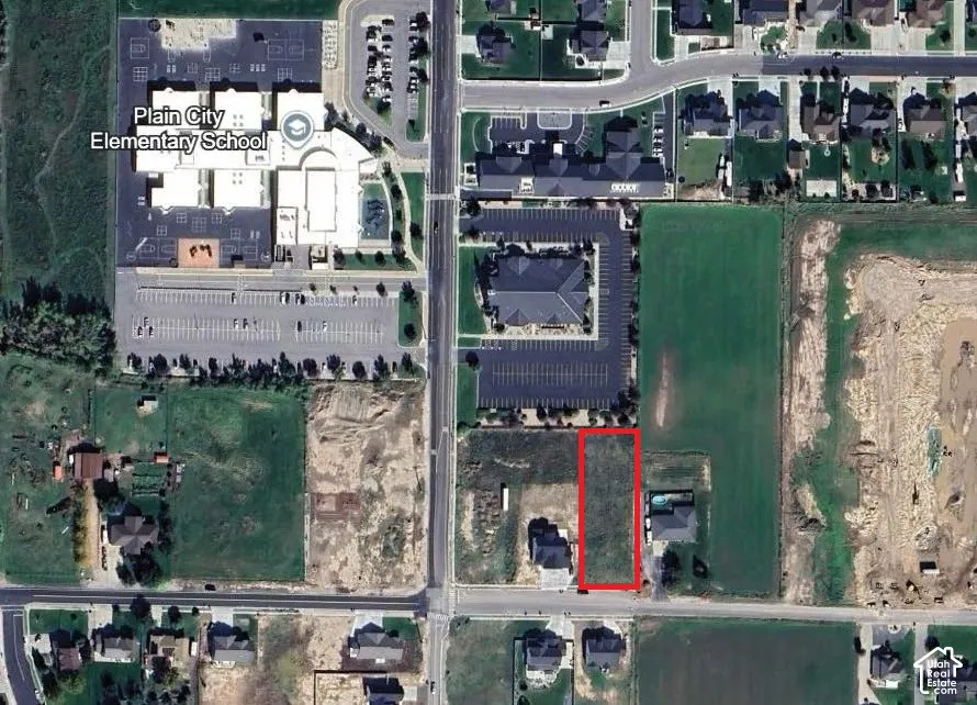 Aerial Plat Map. Illustrating the site boundaries of the property and its surrounding land use