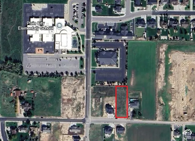 Aerial Plat Map. Illustrating the site boundaries of the property and its surrounding land use