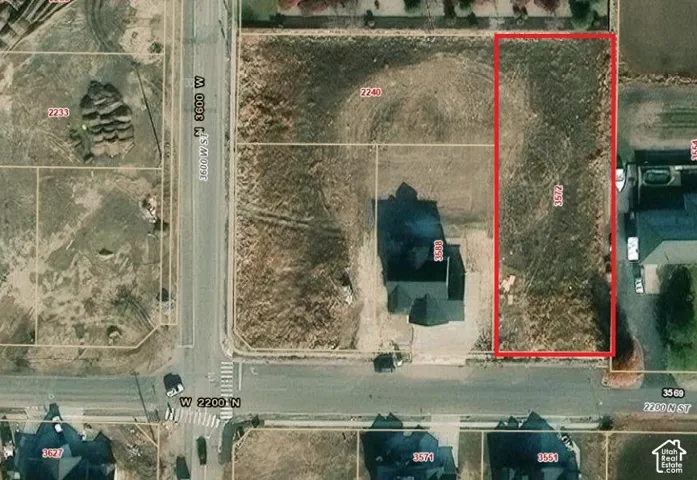 Aerial Site Map. Outlining the boundary dimensions and physical orientation of the property