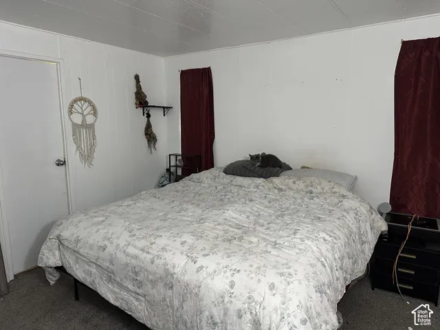 Carpet in the bedrooms. Owner suite fits queen size bed between the windows on each side.