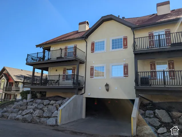 Lower level parking garage