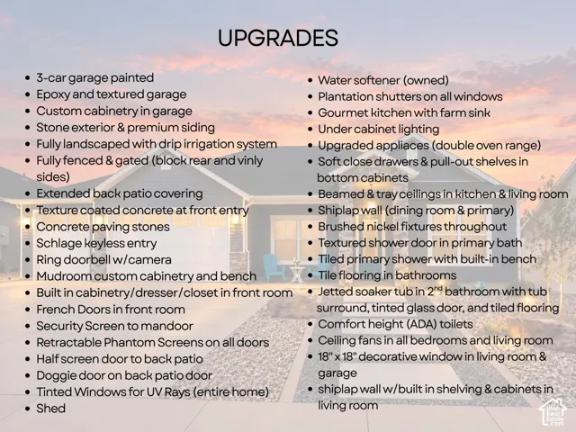 Property Improvement Summary. Listing physical additions and functional enhancements applied to the property