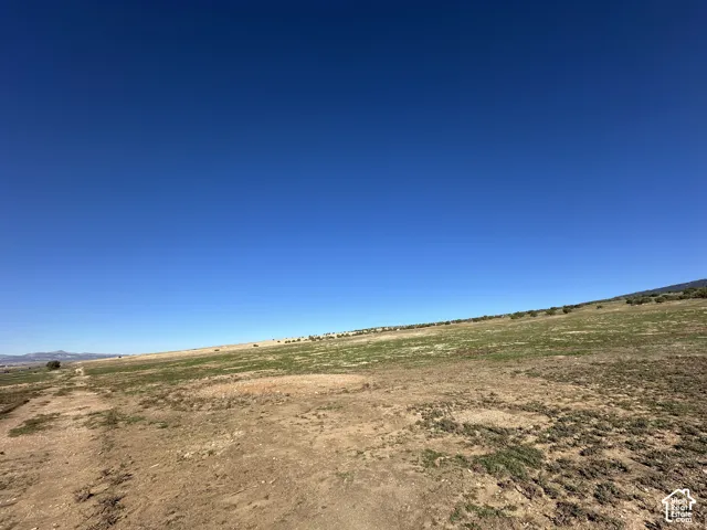 Expansive acreage featuring natural terrain, low-lying vegetation, and a prominent mountain backdrop