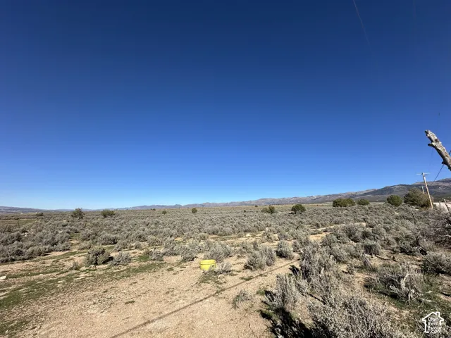 Expansive acreage featuring native vegetation and prominent mountain range backdrop