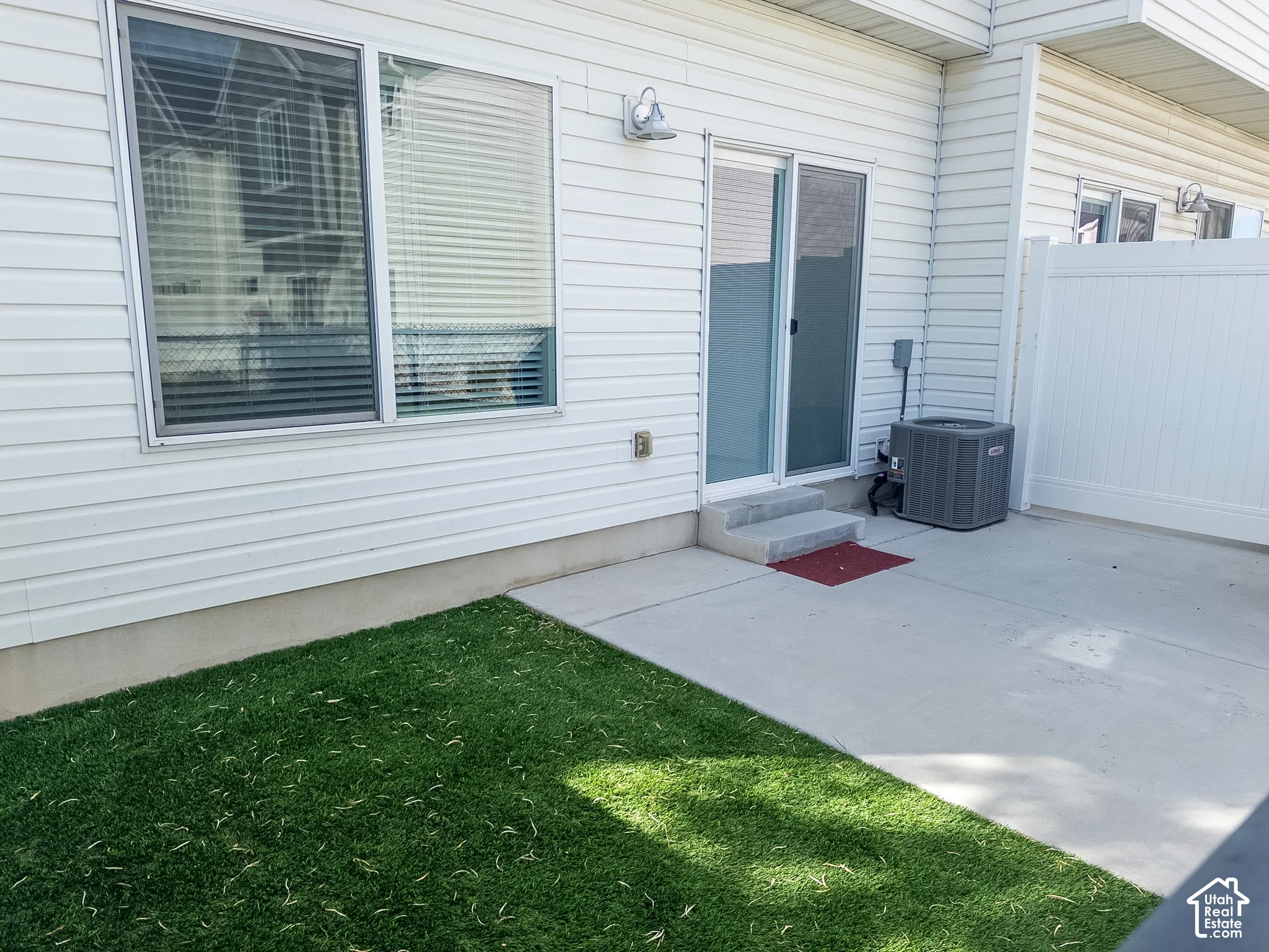 Patio area facing north.