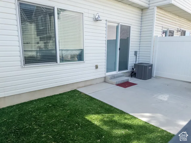 Patio area facing north.