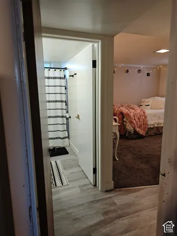 Wood-finish flooring and wall-to-wall carpeting