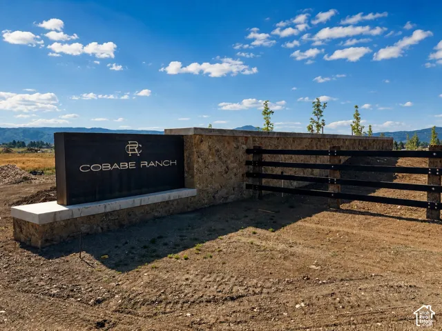 Cobabe ranch entry monument