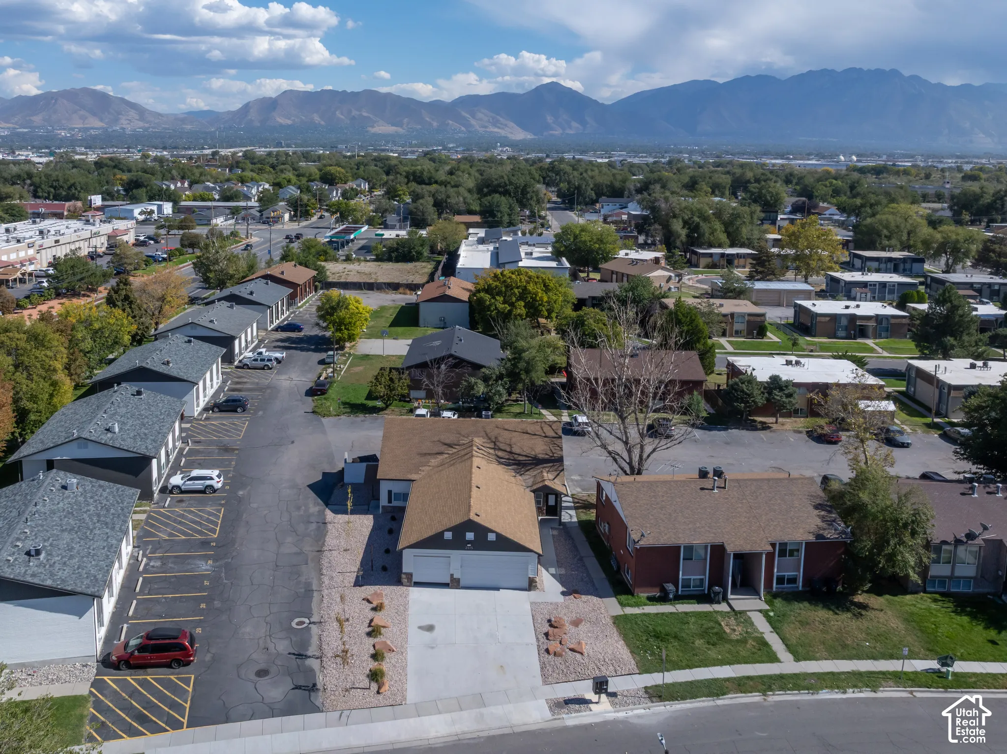Aerial perspective of home and surrounding area
