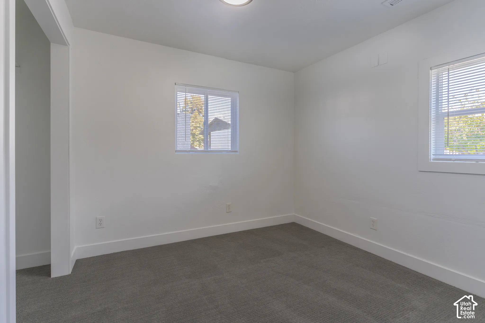 Bedroom #2 on main floor with new carpet