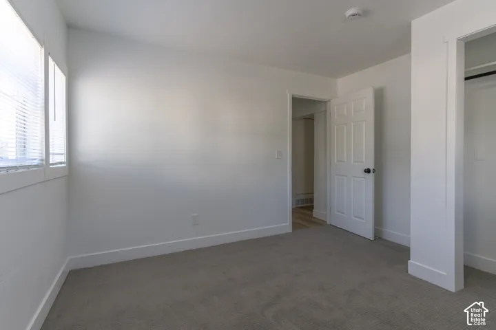 Bedroom #2 on main floor with new carpet