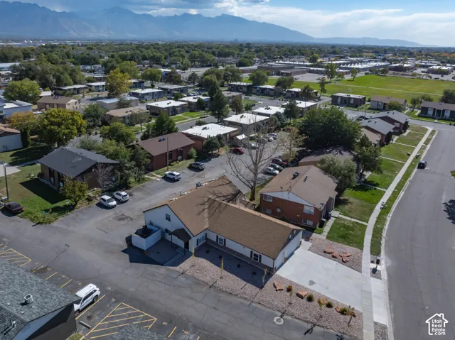 Aerial perspective of home and surrounding area