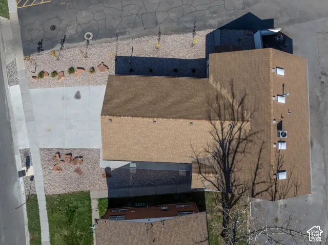 Aerial perspective of property