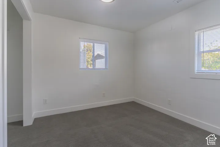 Bedroom #2 on main floor with new carpet