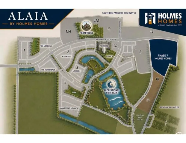 Site Map. Providing the designated layout and infrastructure divisions for the property