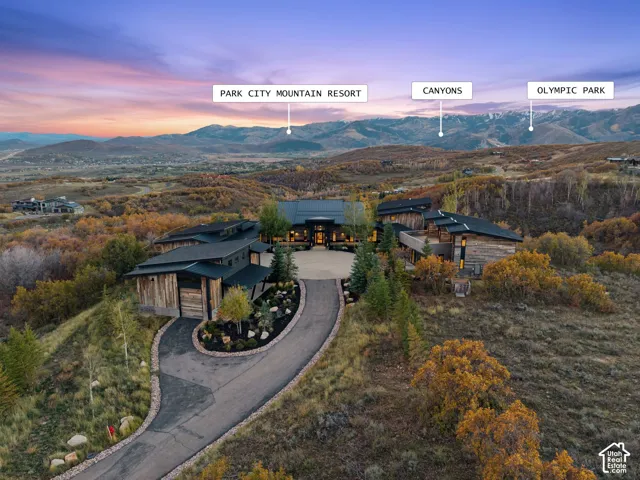 Presenting the private Mountain Bluebird Estate. Situated on 10.88 acres near the top of The Preserve in Park City. This contemporary architectural masterpiece is the perfect mountain retreat.