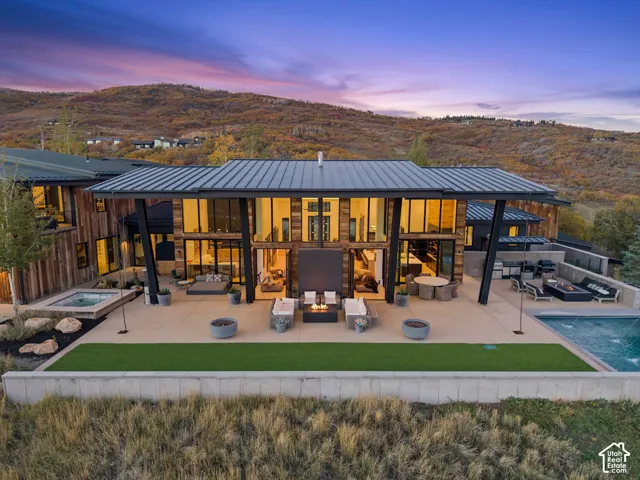 Custom private mountain estate set on 10.88 acres in The Preserve in Park City. Features a sprawling architectural design, expansive gated entry and direct view of the Wasatch Back, Park City, Deer Valley and the Uinta Range.