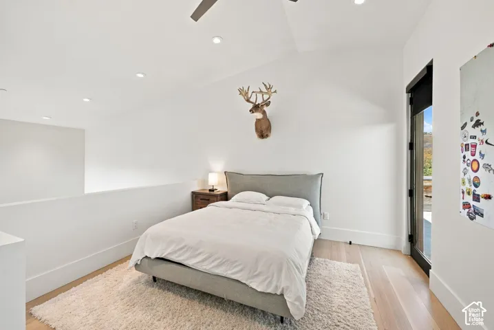 Third multi-level bedroom in west wing of home. Each room features living space, bathroom and walk-in closet on main level with bedroom and terrace access upstairs.
