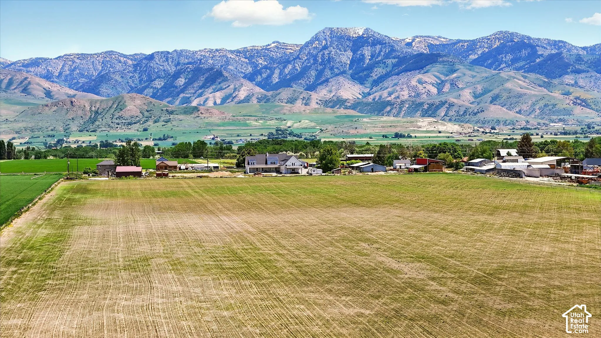 Expansive acreage featuring open pasture land with a prominent mountain backdrop