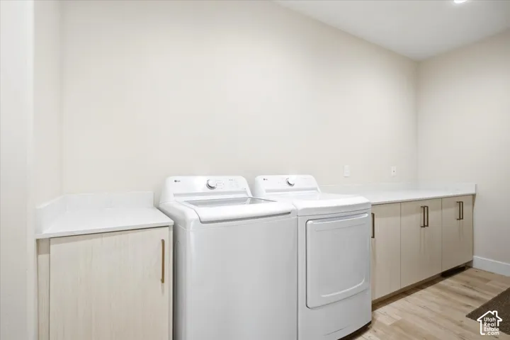 Main floor laundry, with a second laundry room on upper level and hookups in basement