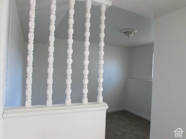 White painted balustrade with spindle detailing