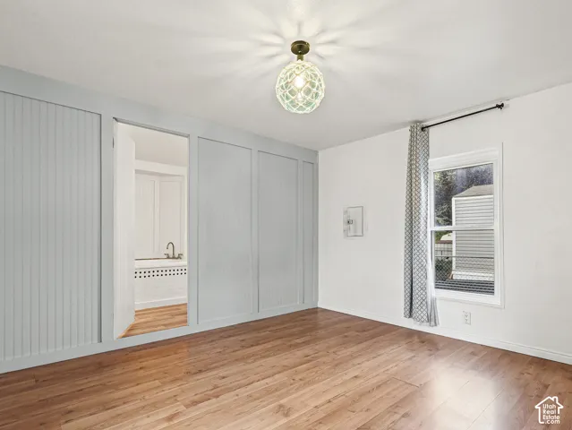 Hidden door opened in primary bathroom