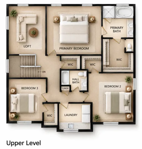 Upper Level Floor Plan