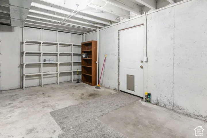 Great storage area with access to back yard.