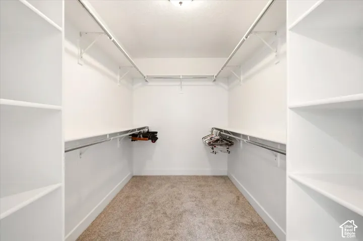 Primary suite's walk-in closet