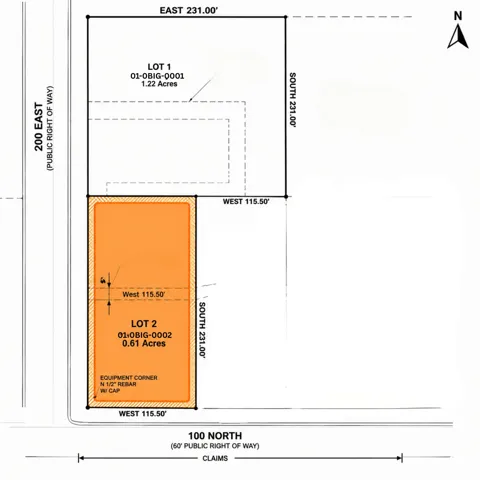 Survey Map. Illustrating the dimensions and boundary measurements of the property