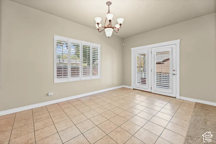DINING ROOM WITH ACCESS TO DECK