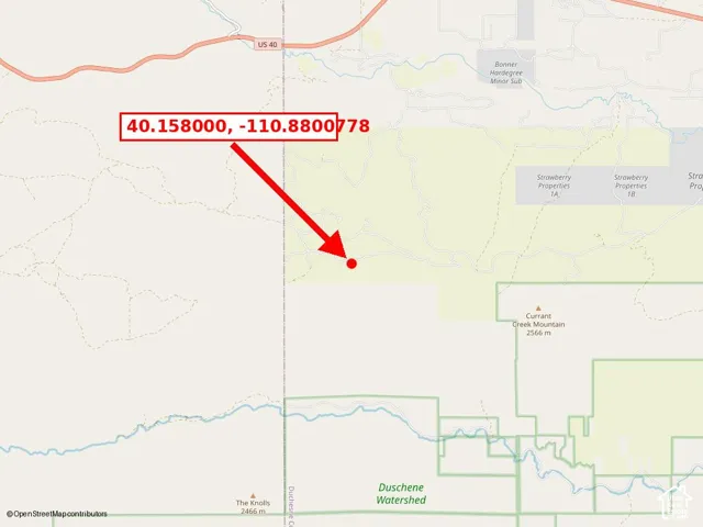 Site Map. Indicating the geographic coordinates and regional location of the property
