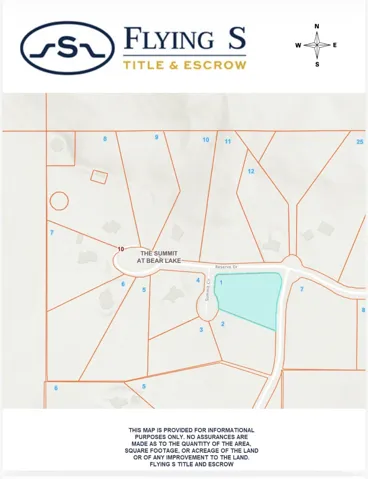 Plat Map. Outlining the parcel boundaries and site configuration of the property